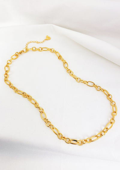 Collier Figaro Chaîne Epaisse Ovale en Or