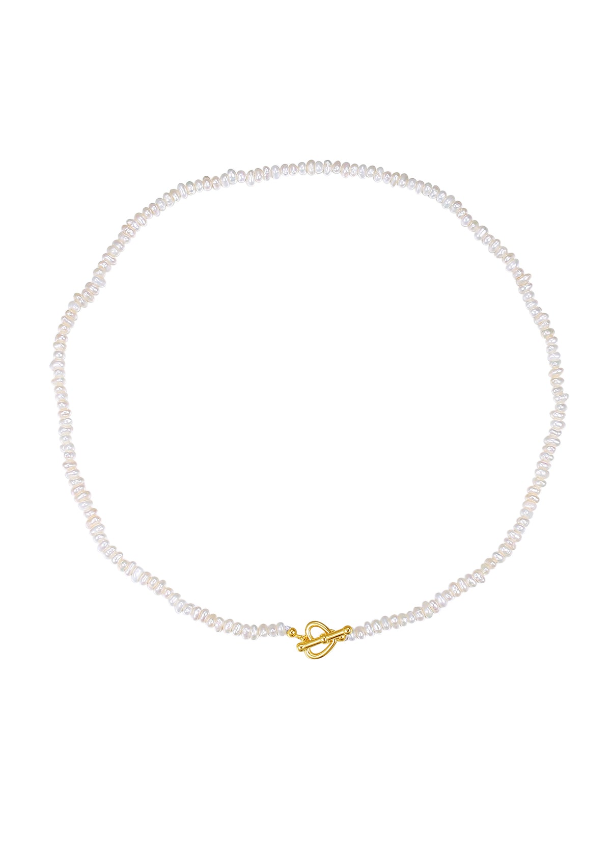 Perle Ketten Set Sterlingsilber in Gold