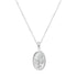 Collier Pendentif Marguerite Ovale Sterling Argent