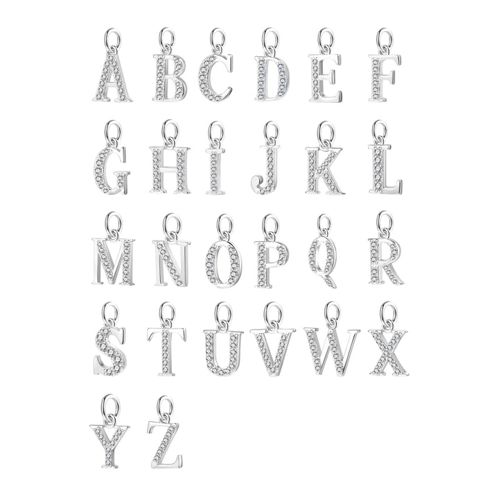 Pendentif Lettre Argent Sterling