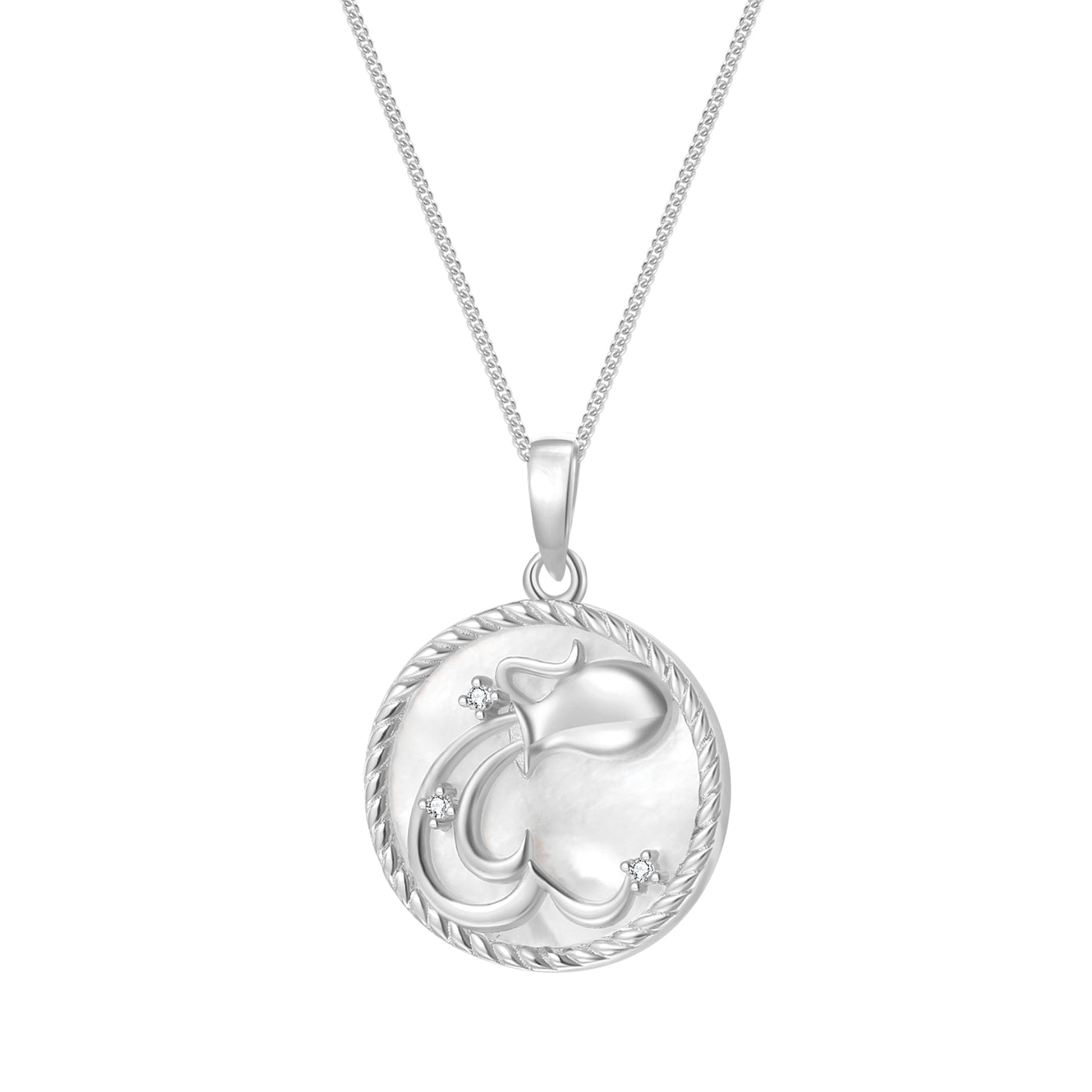 Aquarius Zodiac Pendant Necklace