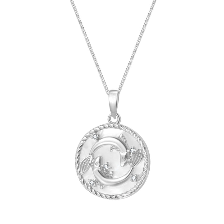 Collier pendentif zodiaque Poissons