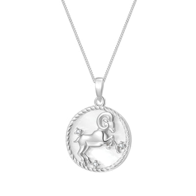 Collar Colgante Aries Plata de Ley 925