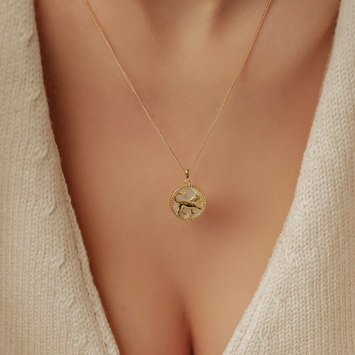 Leo Zodiac Pendant Necklace