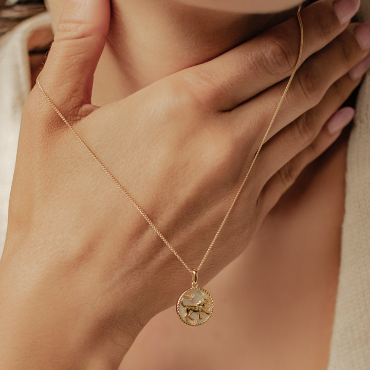 Leo Zodiac Pendant Necklace