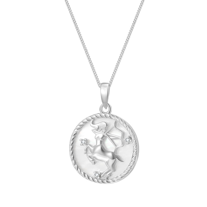 Collar Colgante Sagitario Plata de Ley 925