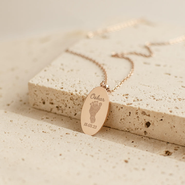 Collar Grabable Huella Mano o Pie