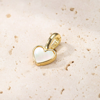 Pendentif Clip-on Coeur Sterling Argent