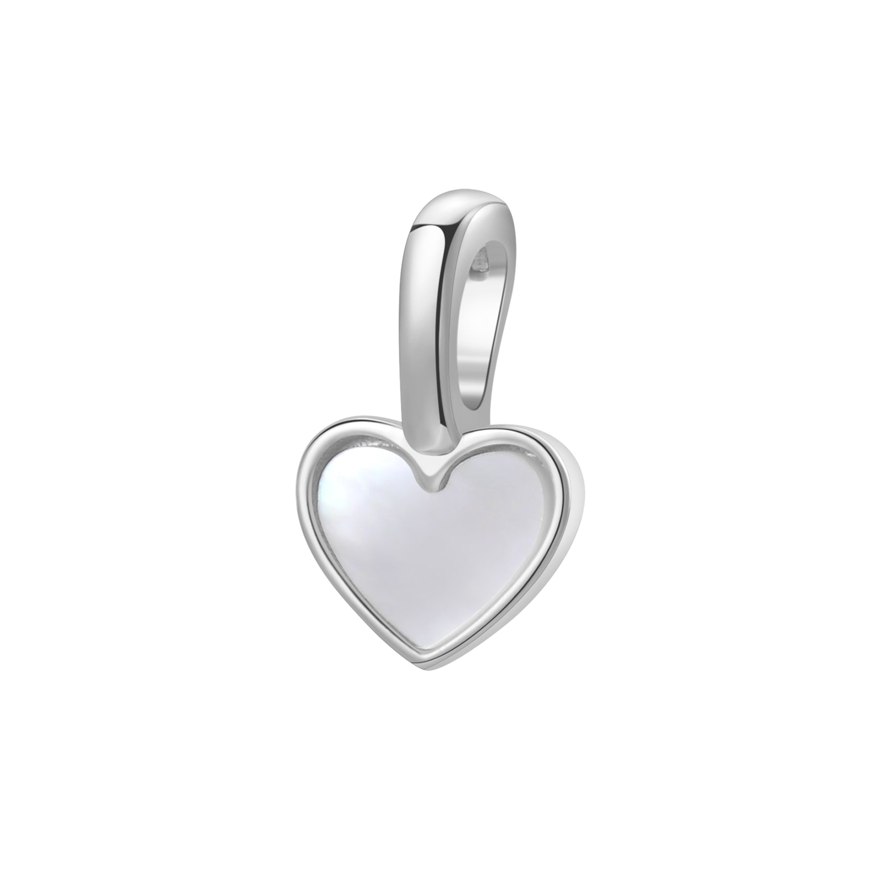 Colgante Clip-on Corazón Plata de Ley 925