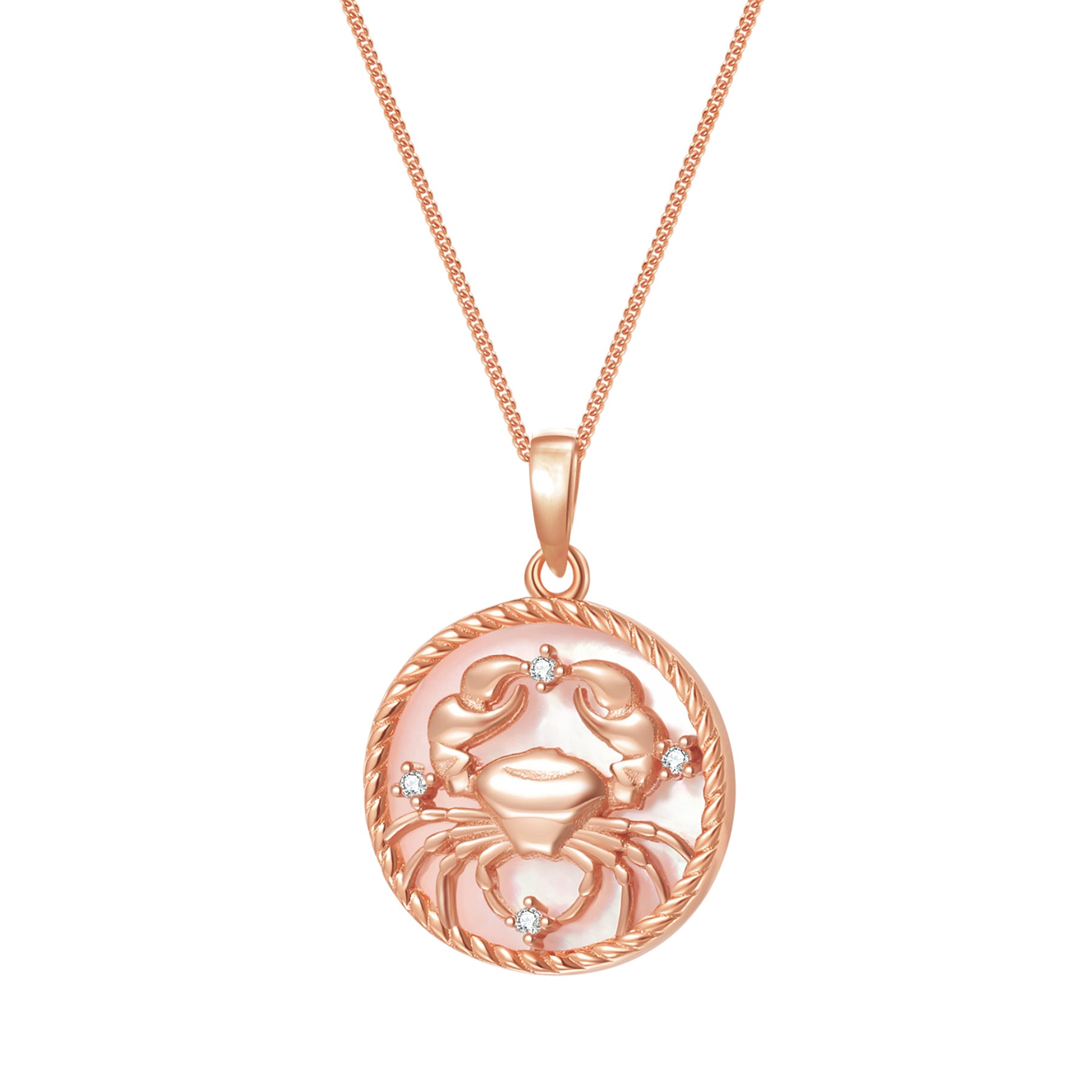 【HYERES LOR】23SS★ Happiness Zodiac 14K Necklace (P) Cancer-Zodiac-Pendant-Necklace