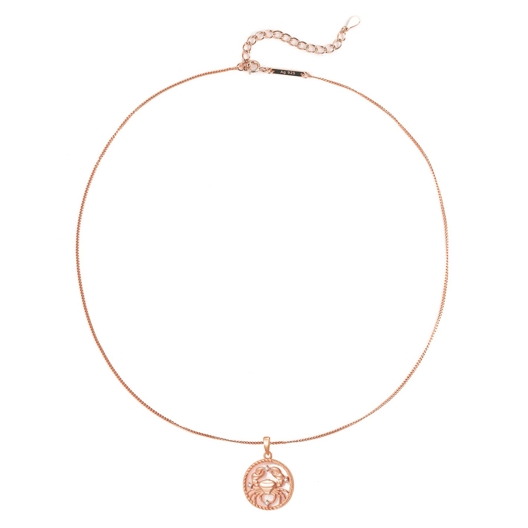 Collier pendentif zodiaque Cancer