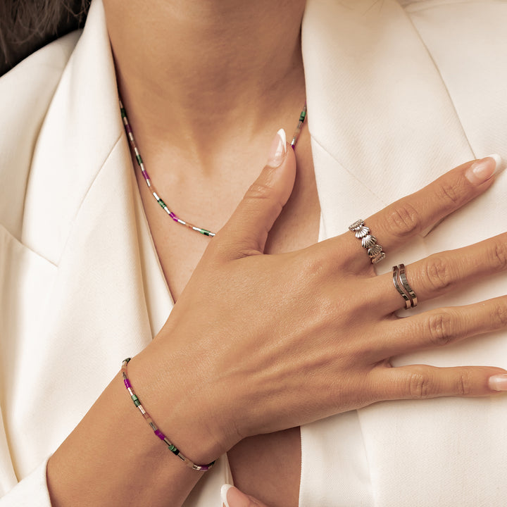 Pulsera Cuentas Tubo Candy Color Impermeable