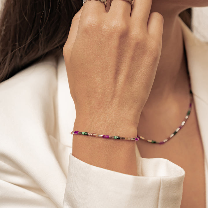 Pulsera Cuentas Tubo Candy Color Impermeable