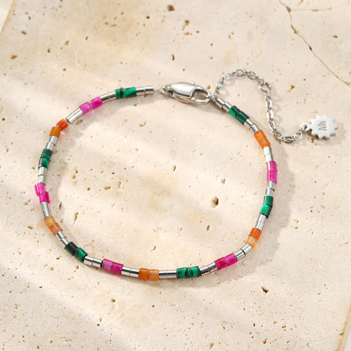 Pulsera Cuentas Tubo Candy Color Impermeable