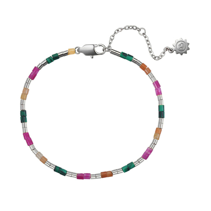 Candy Color Tube Bead Bracelet Waterproof