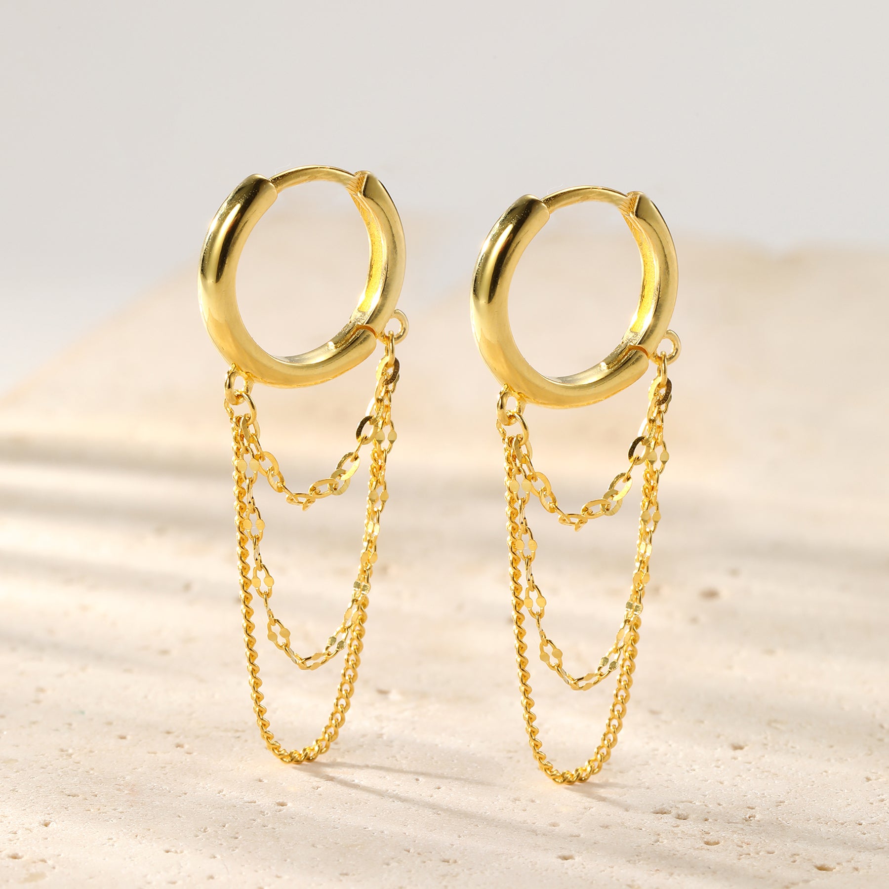 Créoles Blossom Cascade Argent Sterling