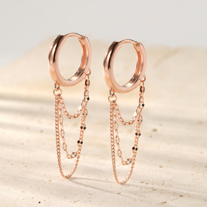 Aros Blossom en Cascada Plata de Ley 925