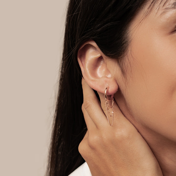 Aros Blossom en Cascada Plata de Ley 925