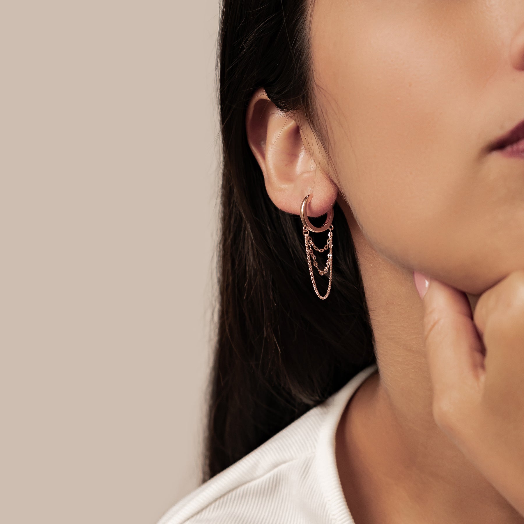 Créoles Blossom Cascade Argent Sterling