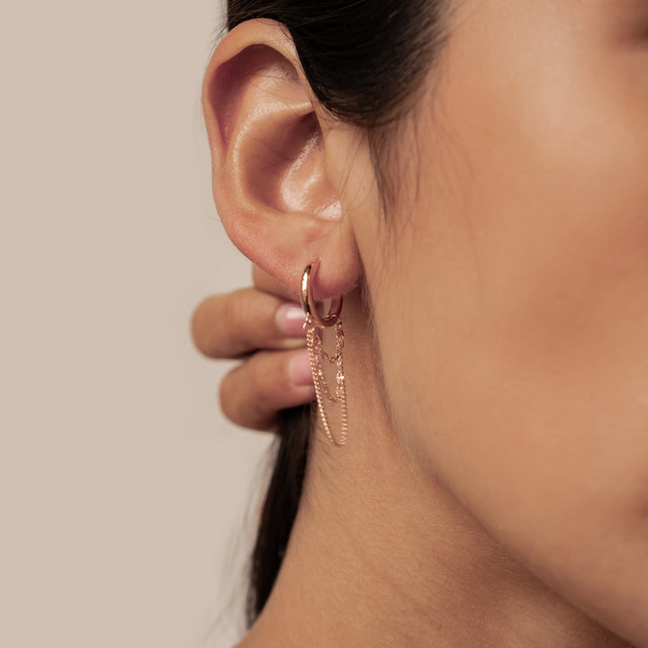 Aros Blossom en Cascada Plata de Ley 925