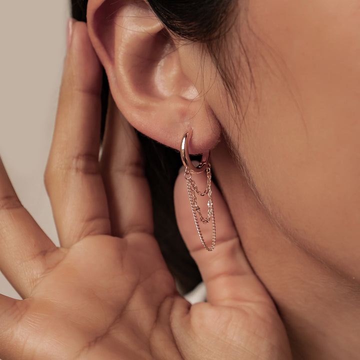 Aros Blossom en Cascada Plata de Ley 925