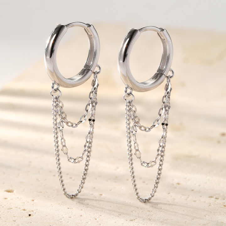 Aros Blossom en Cascada Plata de Ley 925