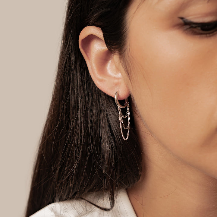 Aros Blossom en Cascada Plata de Ley 925
