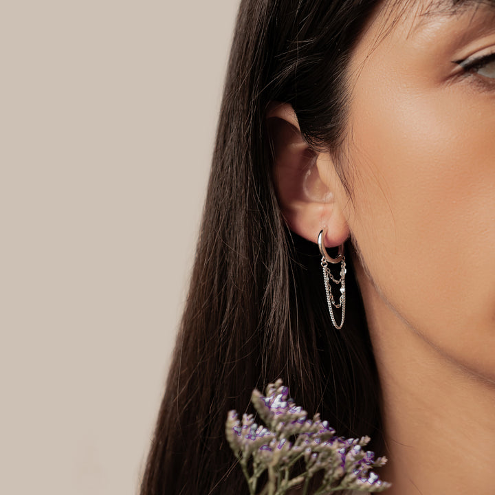 Aros Blossom en Cascada Plata de Ley 925