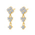 Pendientes Colgantes Florales en Cascada Plata de Ley 925