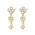 Cascading Blossom Drop Earrings Sterling Silver