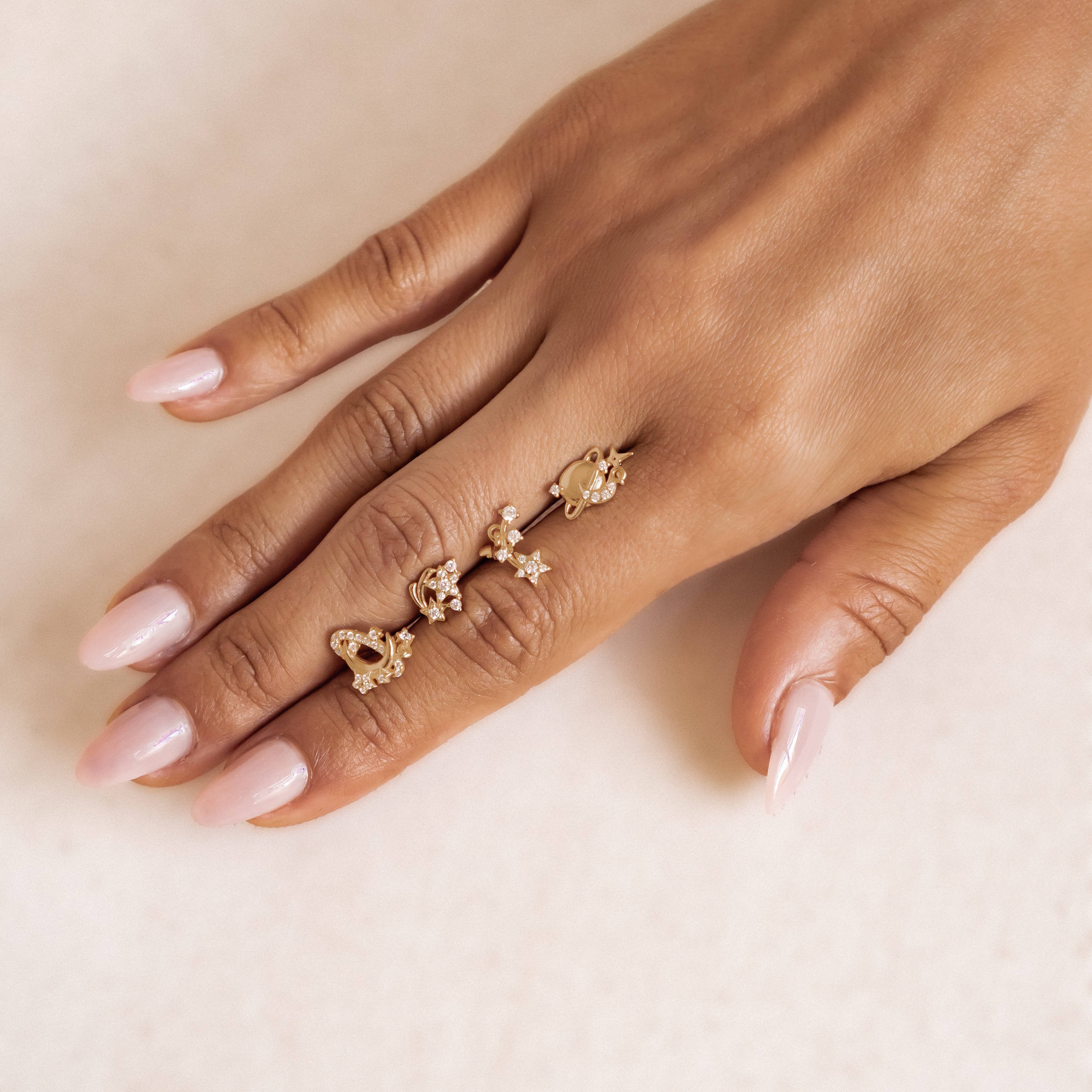 Hängende Blüten-Ohrstecker aus Sterlingsilber