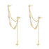 Pendientes Colgantes Estrella Celestial Plata de Ley 925