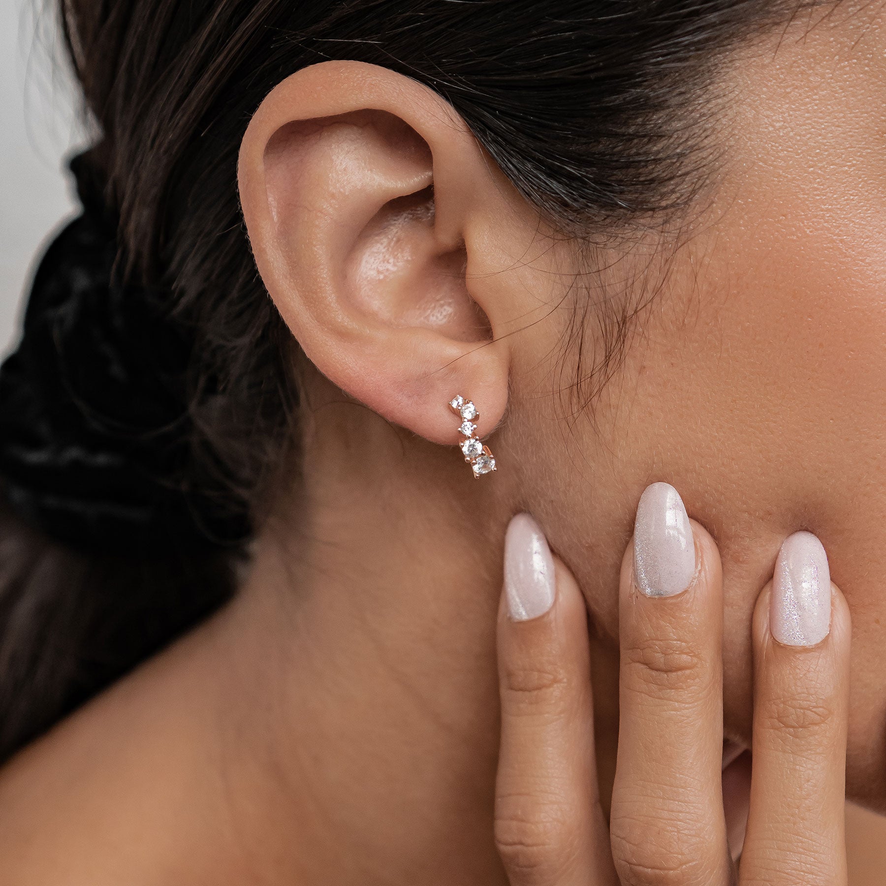 Himmlische Träume Creolen Ohrringe aus Sterlingsilber