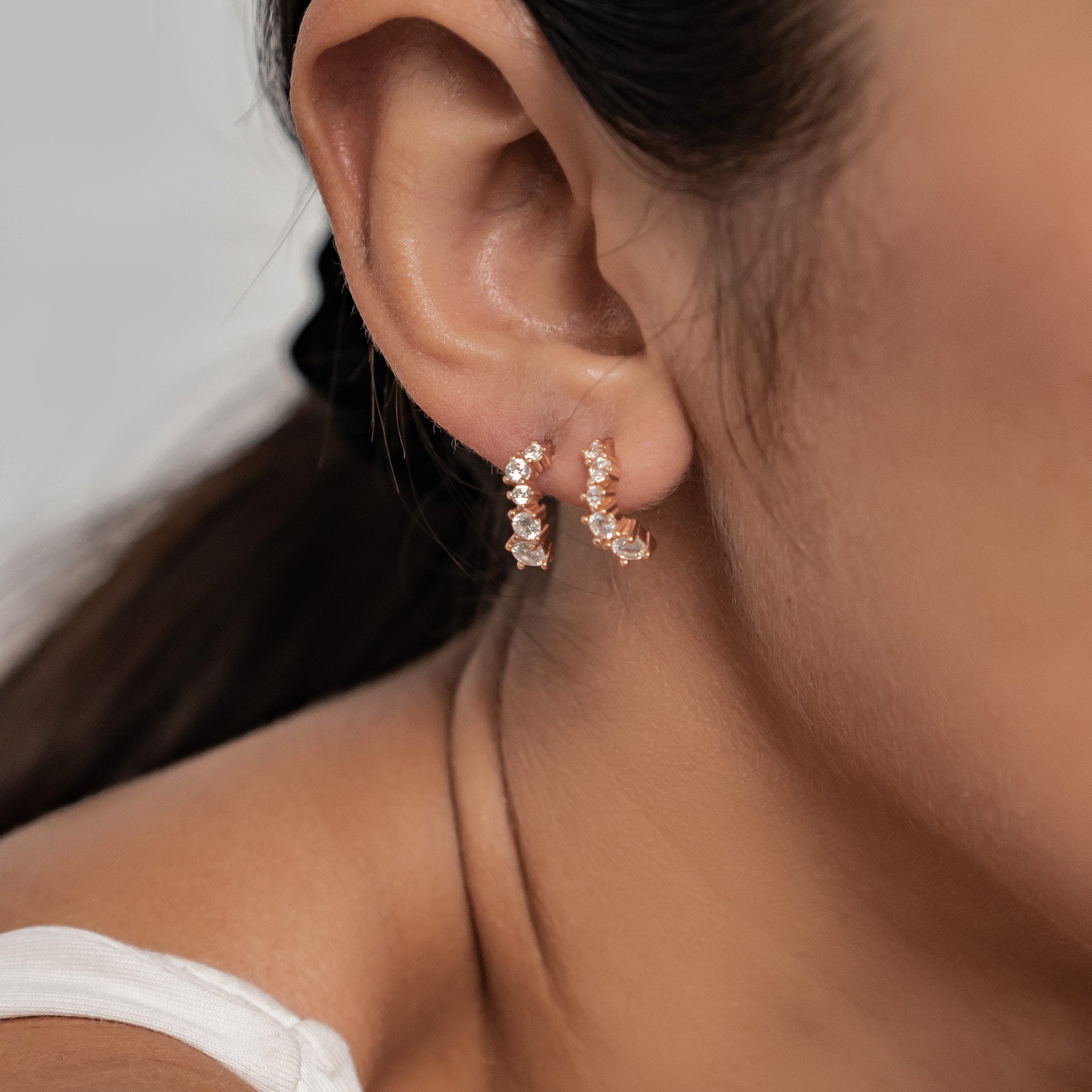 Himmlische Träume Creolen Ohrringe aus Sterlingsilber