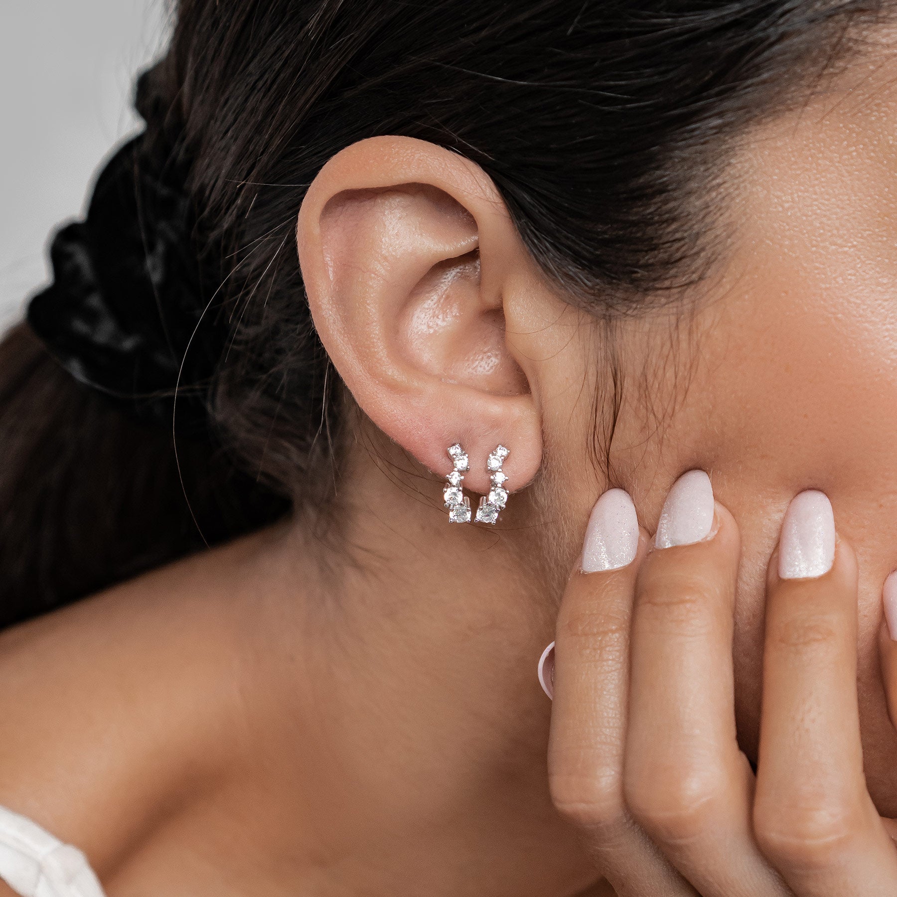 Himmlische Träume Creolen Ohrringe aus Sterlingsilber