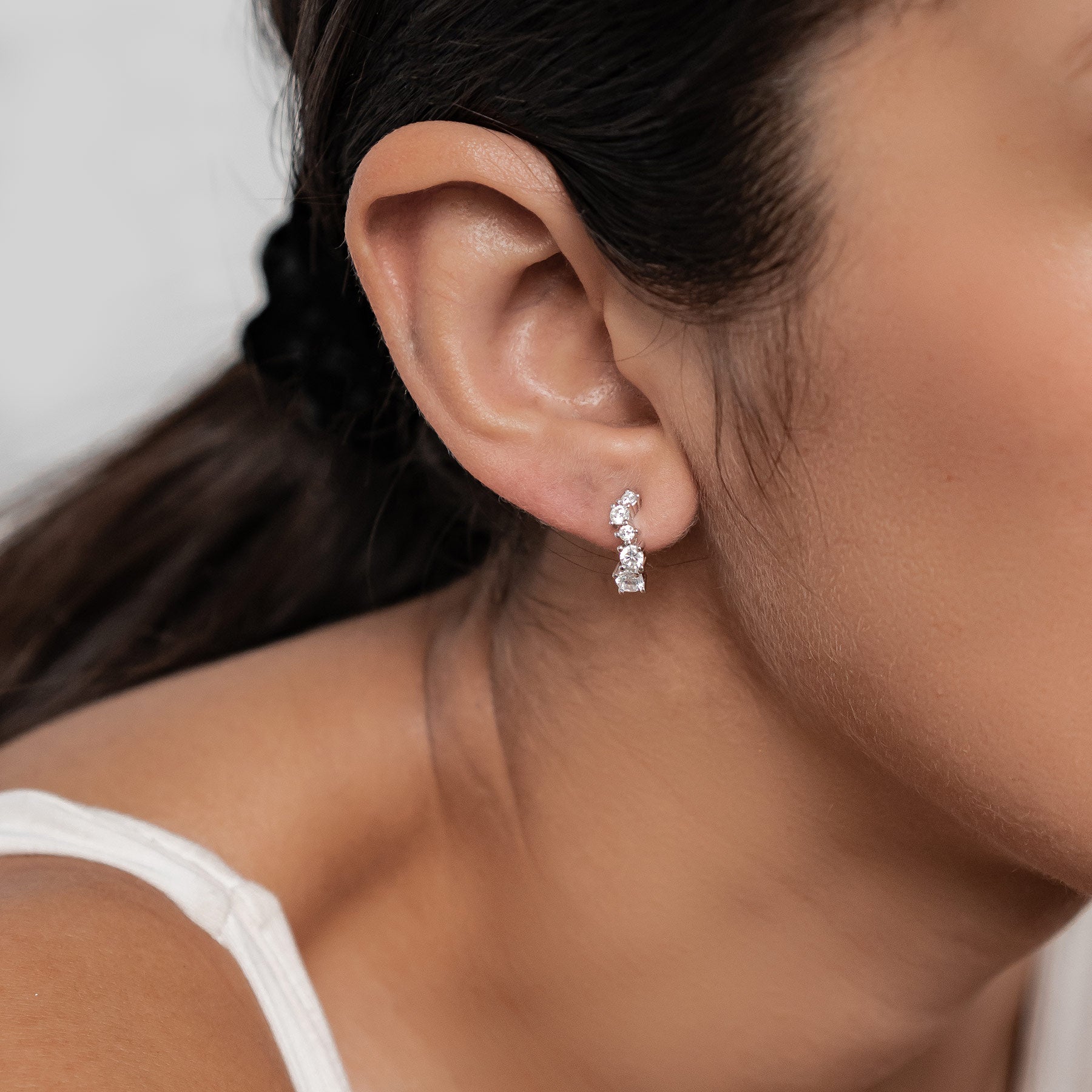 Himmlische Träume Creolen Ohrringe aus Sterlingsilber