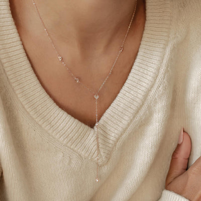 Cherish Y Kette Gold Sterlingsilber