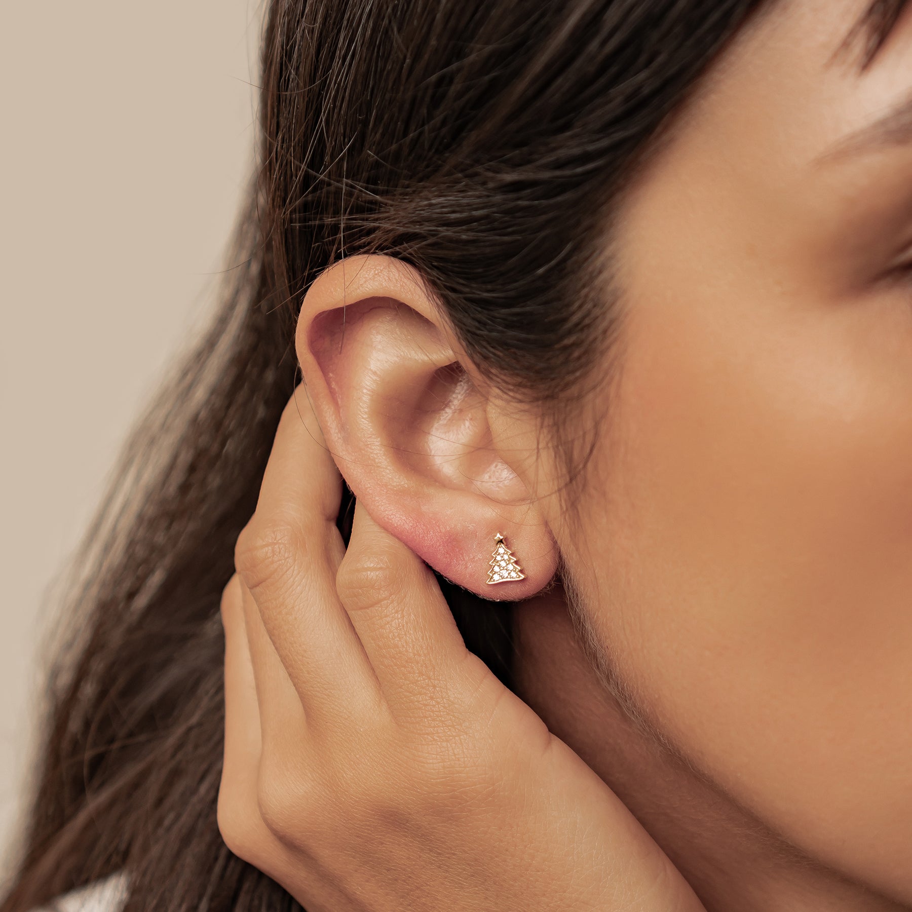 Boucles d’oreilles Christmas Tree & Gingerbread Argent Sterling