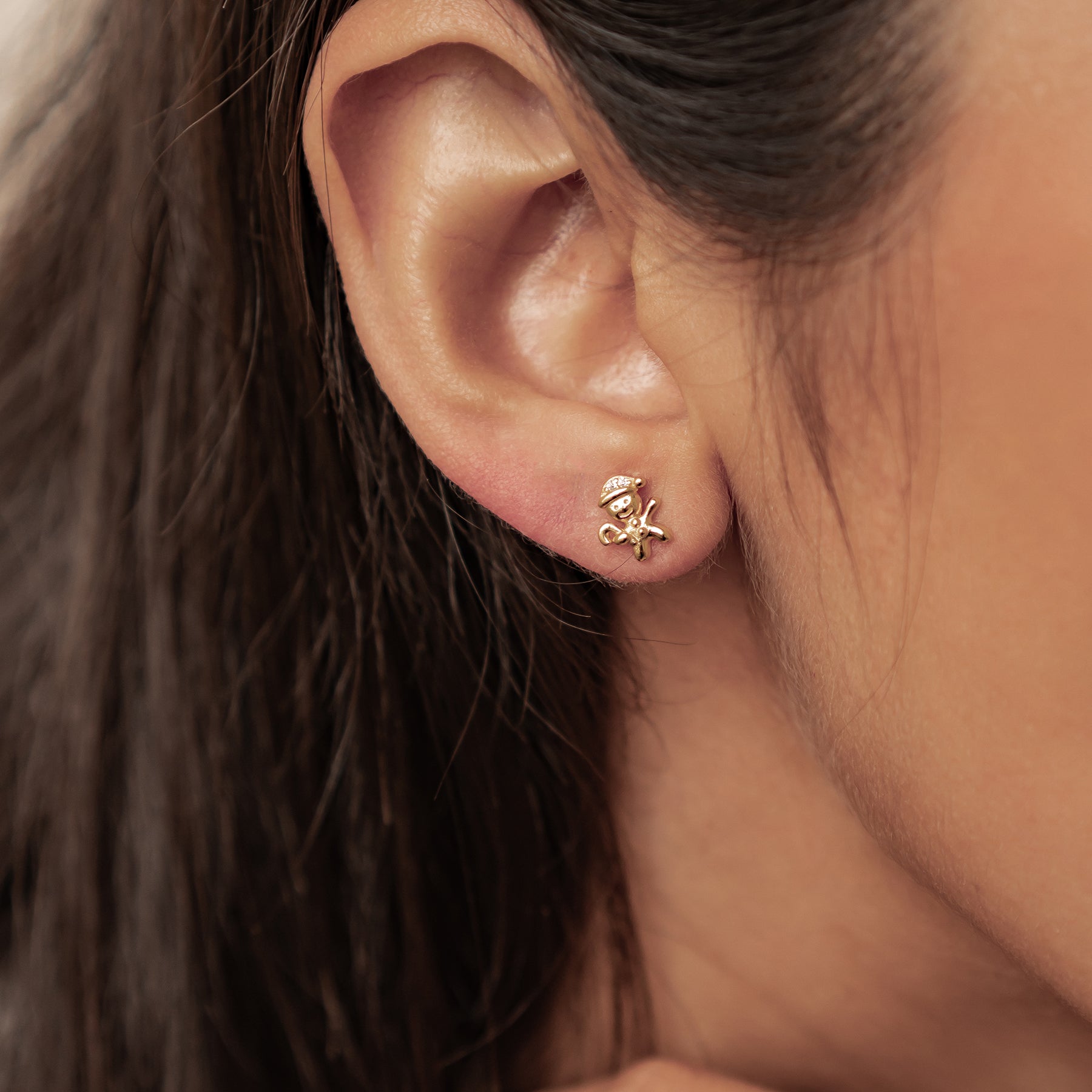 Boucles d’oreilles Christmas Tree & Gingerbread Argent Sterling