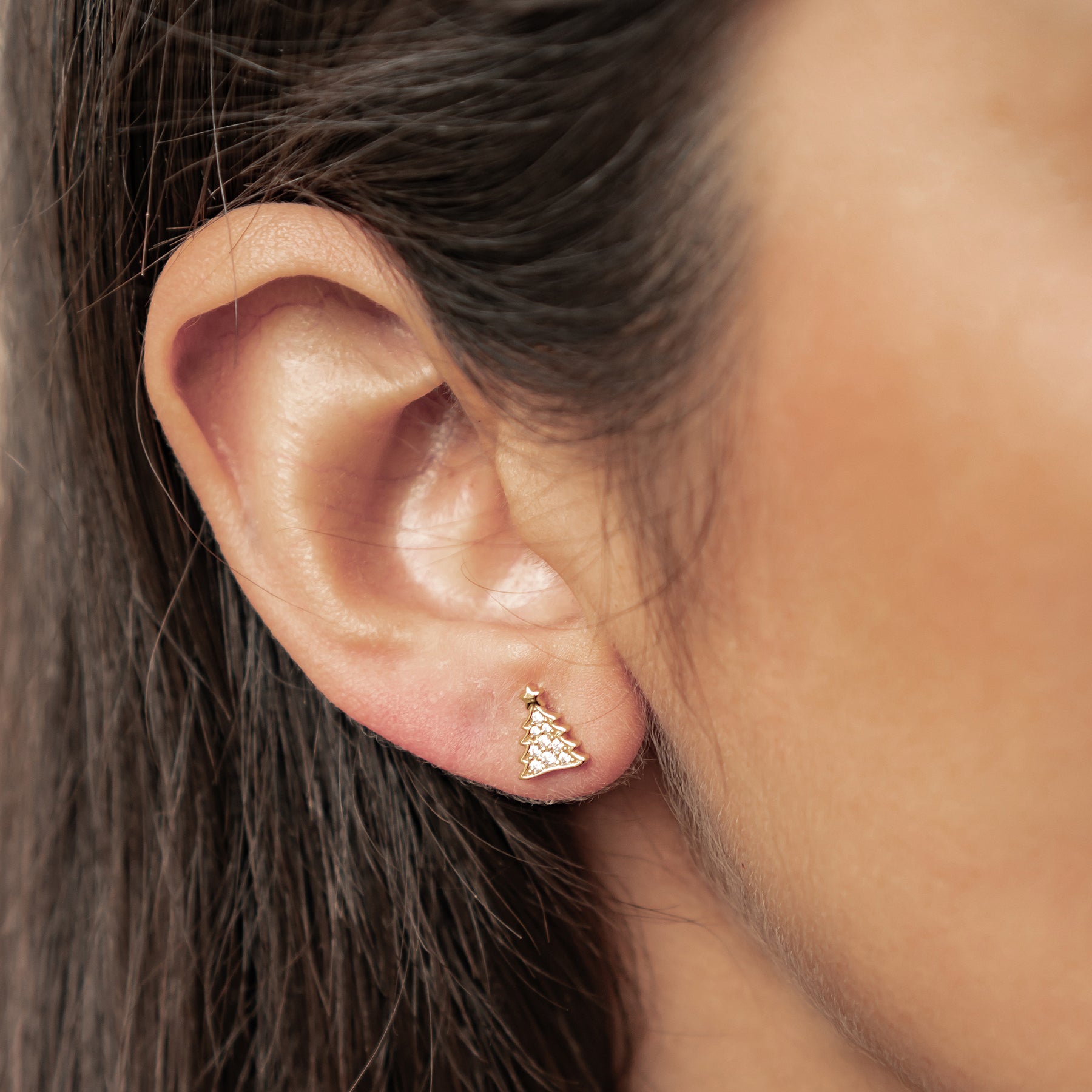 Boucles d’oreilles Christmas Tree & Gingerbread Argent Sterling