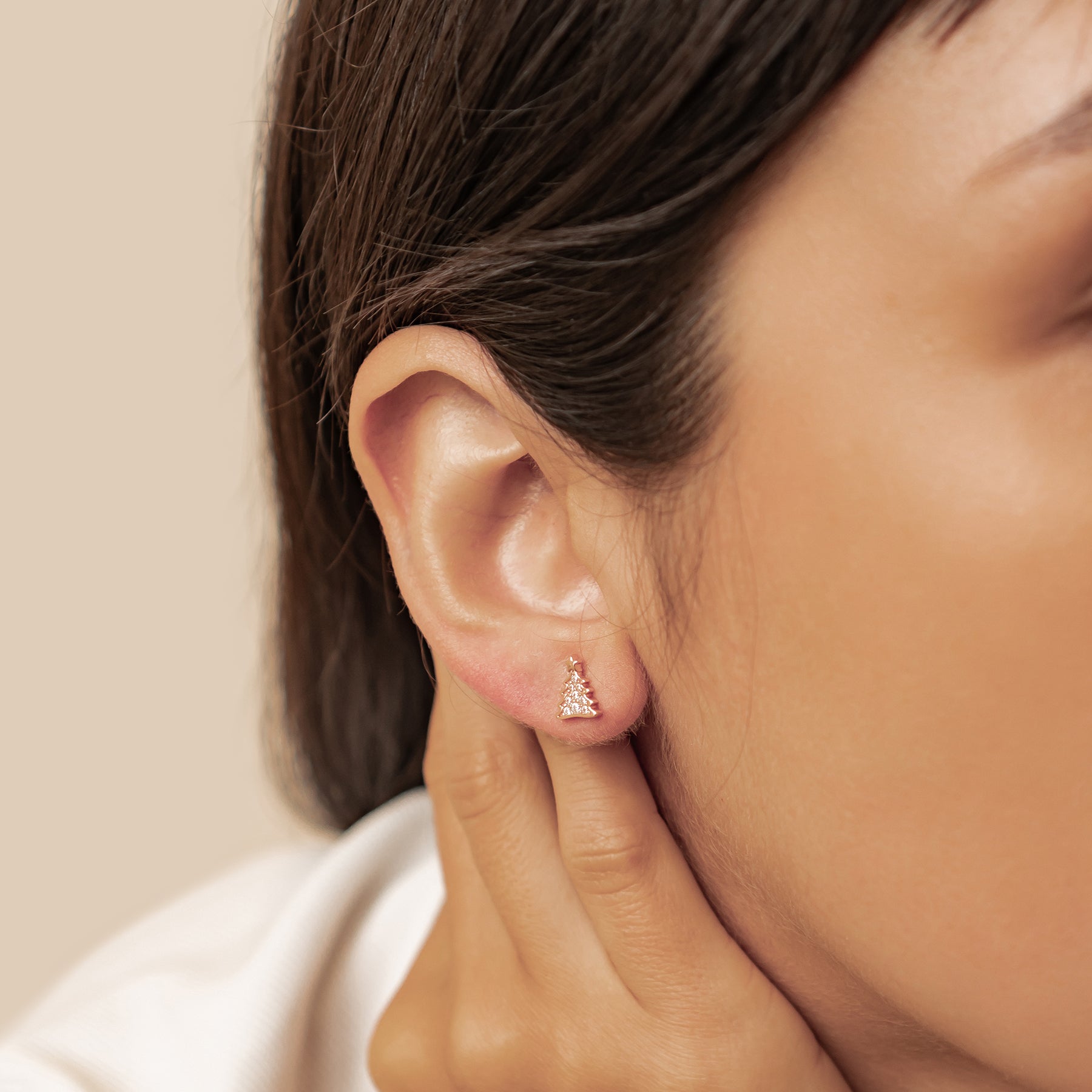 Boucles d’oreilles Christmas Tree & Gingerbread Argent Sterling