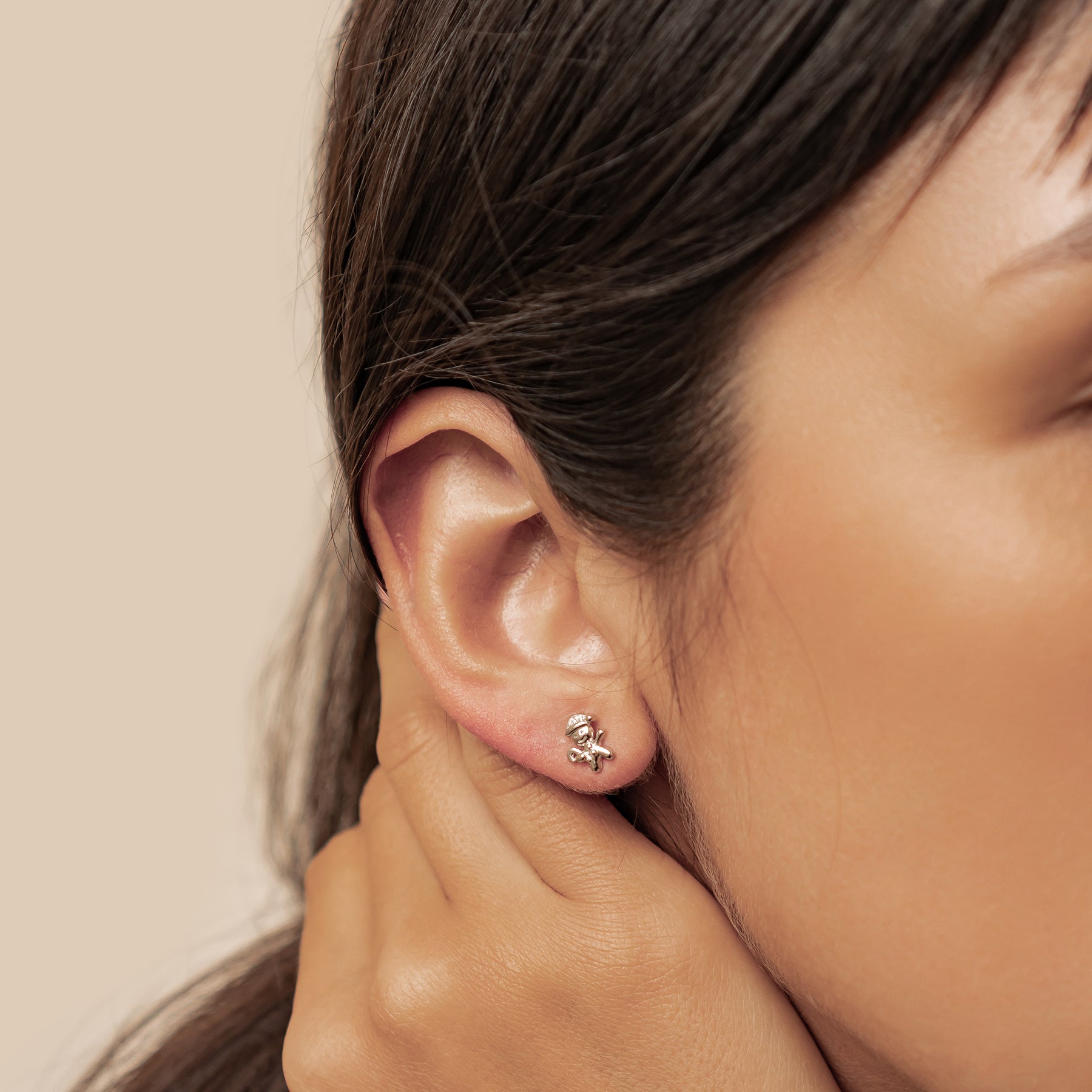 Boucles d’oreilles Christmas Tree & Gingerbread Argent Sterling