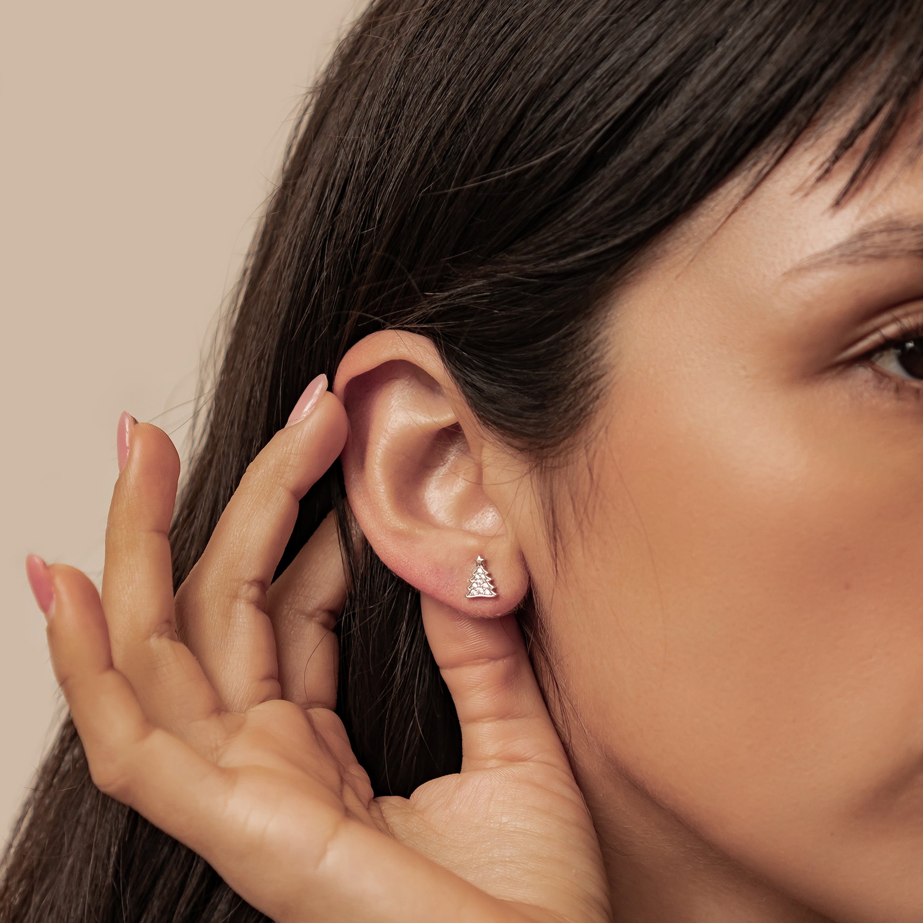 Boucles d’oreilles Christmas Tree & Gingerbread Argent Sterling