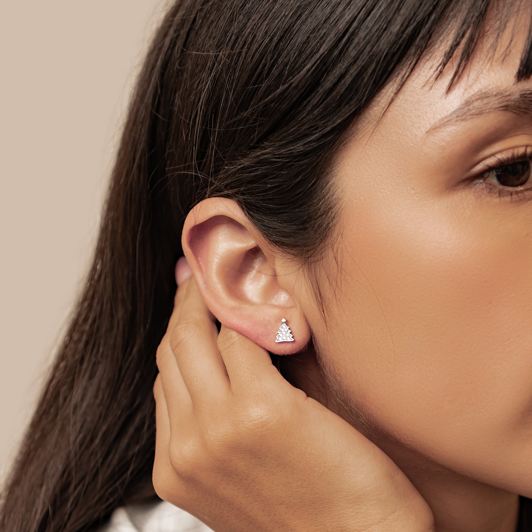 Boucles d’oreilles Christmas Tree & Gingerbread Argent Sterling