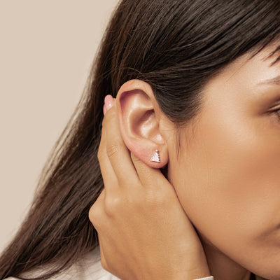 Weihnachtsbaum und Lebkuchen Ohrstecker Sterling Silber