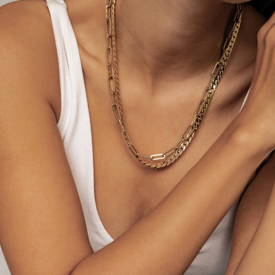 Chunky Chain Necklace Set Waterproof