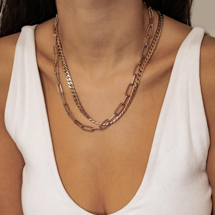 Chunky Chain Necklace Set Waterproof