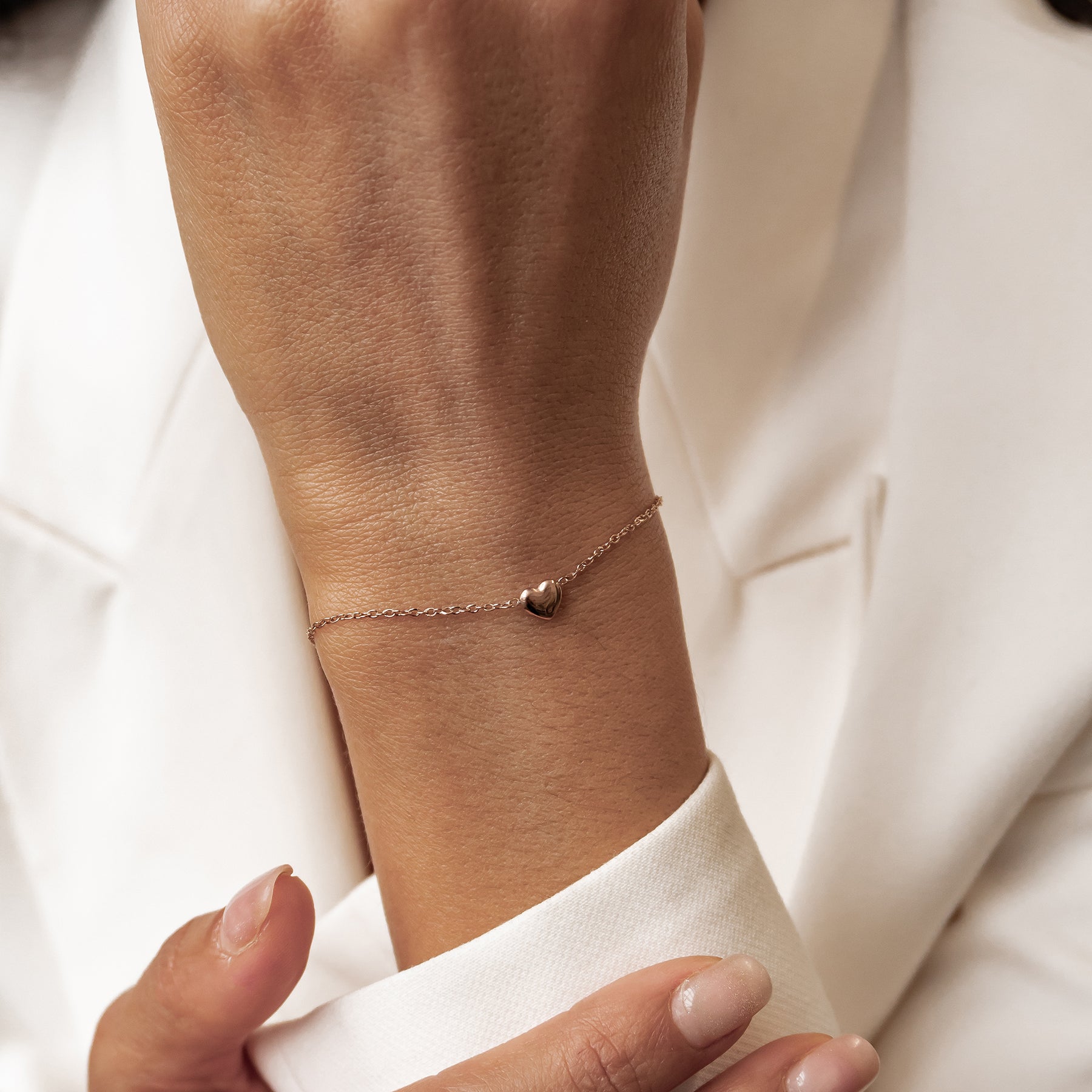 Chunky Heart Bracelet Waterproof