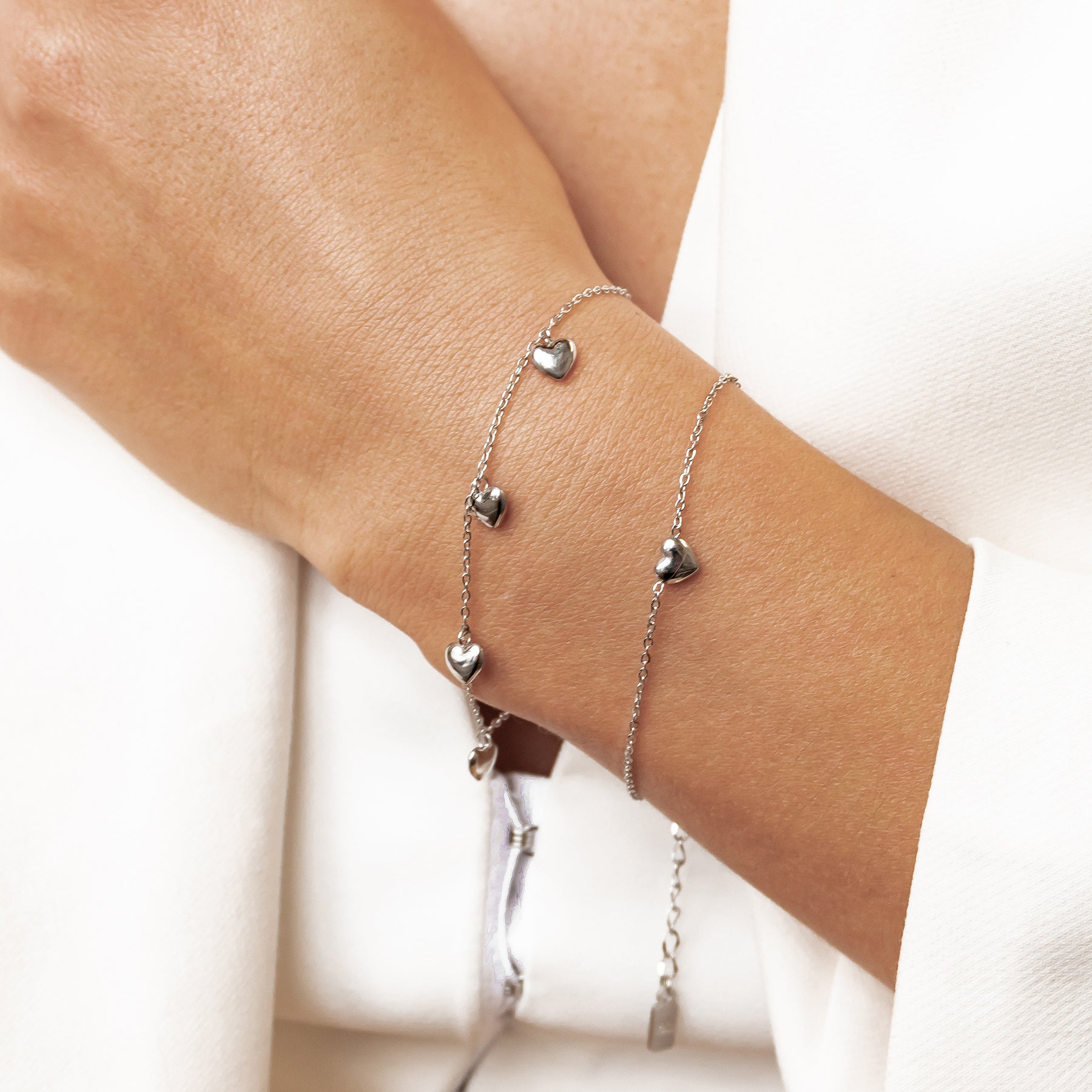 Chunky Heart Bracelet Waterproof