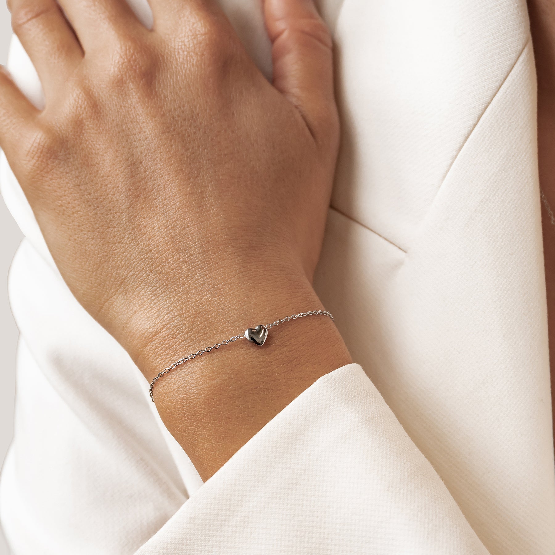 Chunky Heart Bracelet Waterproof